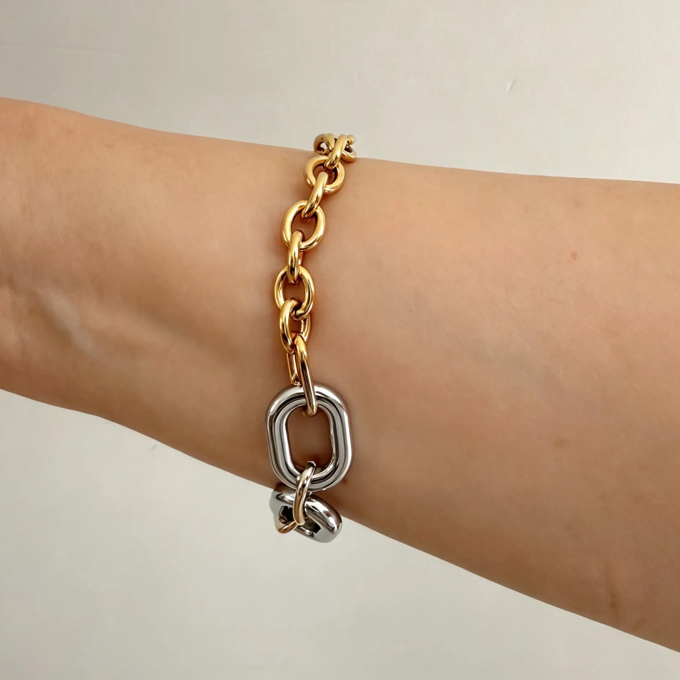 18K Gold-Plated Chain Bracelet