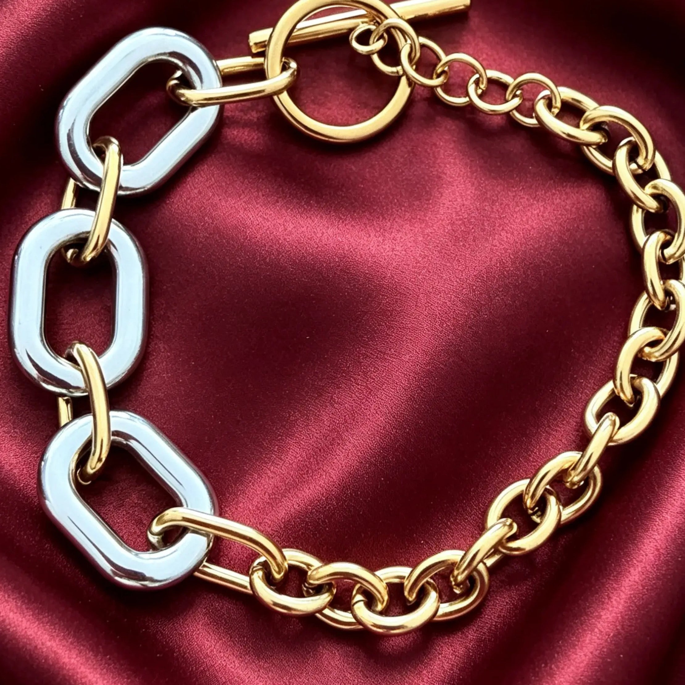 18K Gold-Plated Chain Bracelet