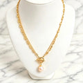 Collier à chaînes multi-rangs plaqué PVD or 18 carats